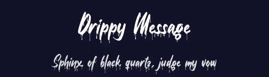 Drippy Message by Colllab Studio — Decorative Font — thumbnail 2