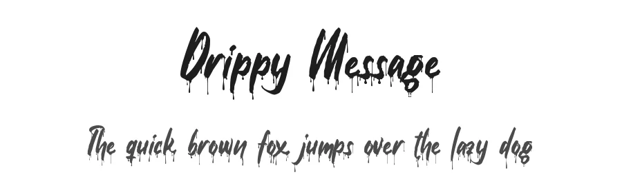Drippy Message by Colllab Studio — Decorative Font