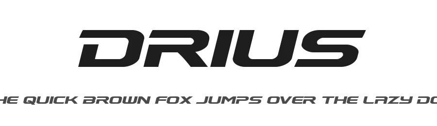 Drius by Iconian Fonts — Display Font