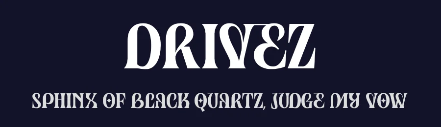 Drivez by Kong Font — Decorative Font — thumbnail 2