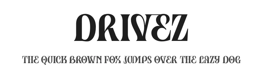 Drivez by Kong Font — Decorative Font