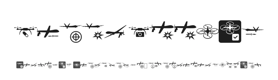 Drone Attack by Studio Dot by dot β Dingbats Font