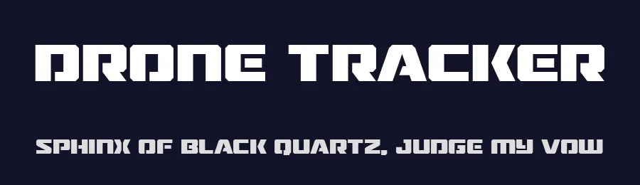 Drone Tracker by Iconian Fonts — Display Font — thumbnail 2