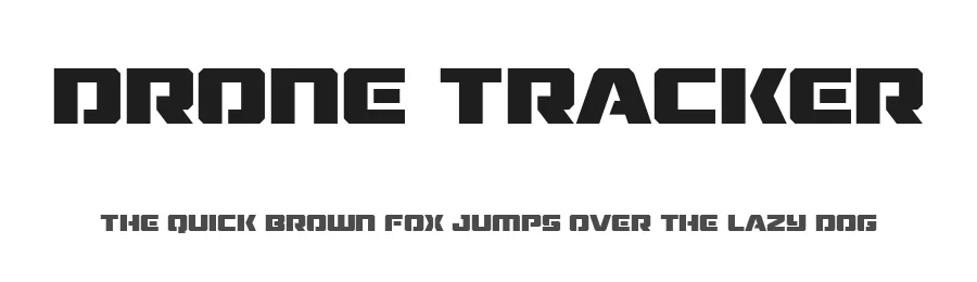 Drone Tracker by Iconian Fonts — Display Font