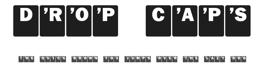 Drop Caps