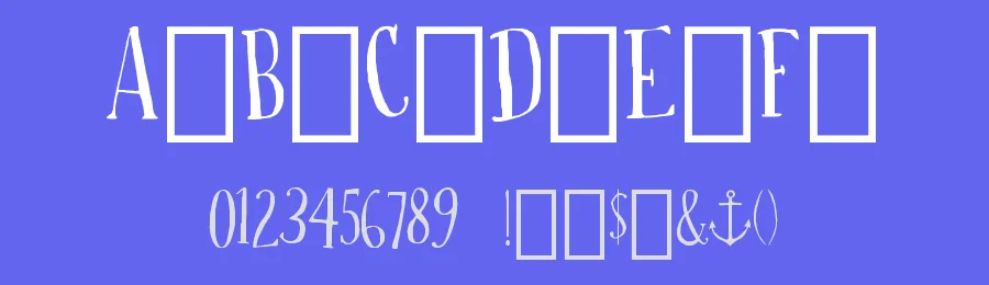 Drop your anchor by Jeremy Dixon — Decorative Font — thumbnail 3