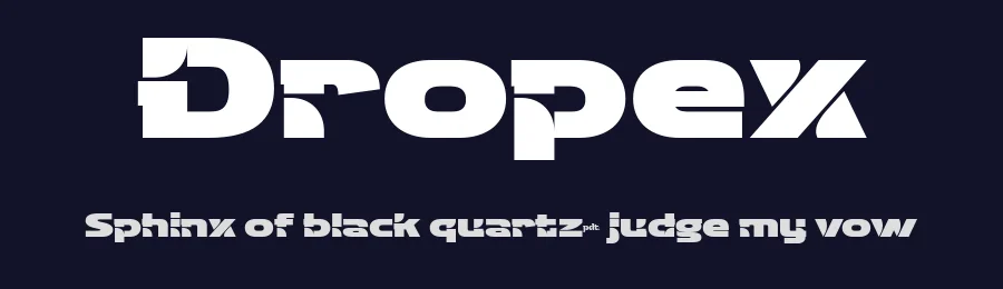 Dropex by productype.com — Display Font — thumbnail 2