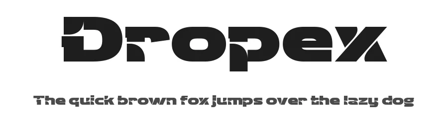 Dropex by productype.com — Display Font