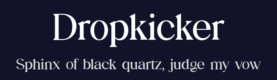Dropkicker by UI Creative — Serif Font — thumbnail 2