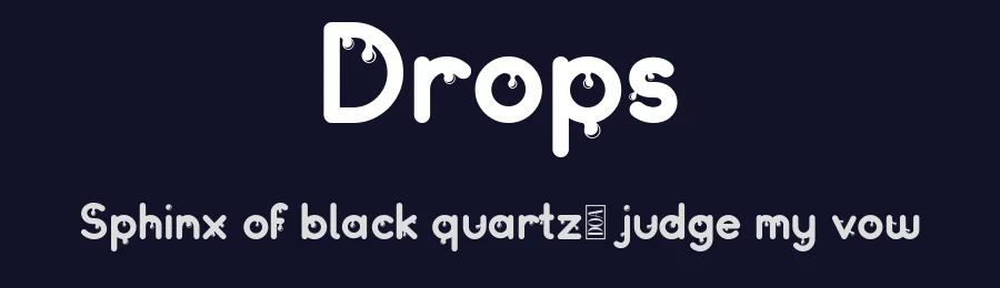 Drops by da_only_aan — Decorative Font — thumbnail 2