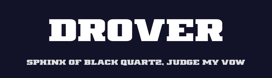 Drover by Iconian Fonts — Decorative Font — thumbnail 2