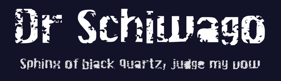 Dr Schiwago by harrysdesign — Decorative Font — thumbnail 2