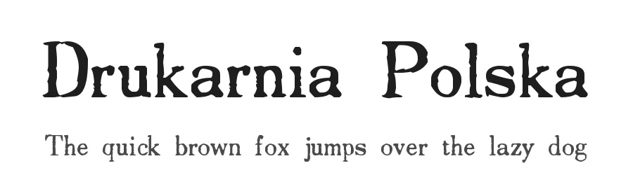 Drukarnia Polska by Tomasz Skowroński — Decorative Font