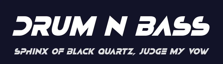 Drum N Bass by Hawtpixel — Display Font — thumbnail 2