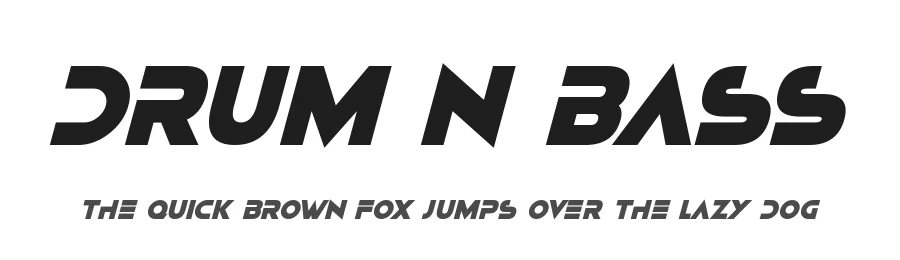 Drum N Bass by Hawtpixel — Display Font