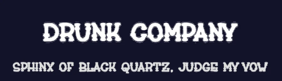 Drunk Company by Woodcutter — Decorative Font — thumbnail 2