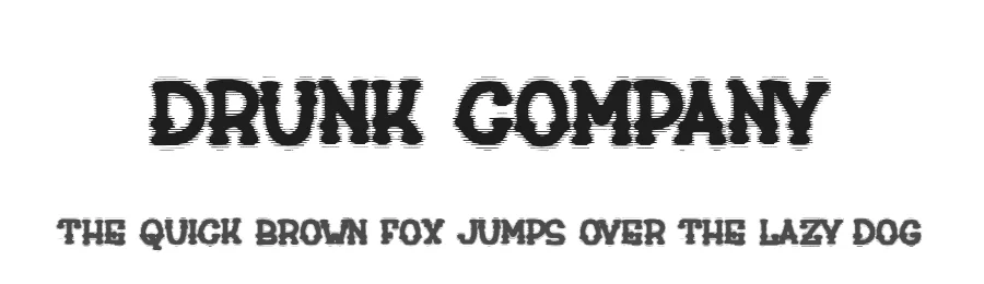 Drunk Company by Woodcutter — Decorative Font