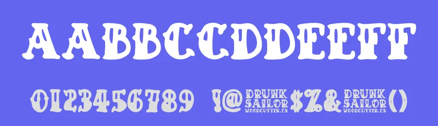 Drunk Sailor by Woodcutter — Decorative Font — thumbnail 3