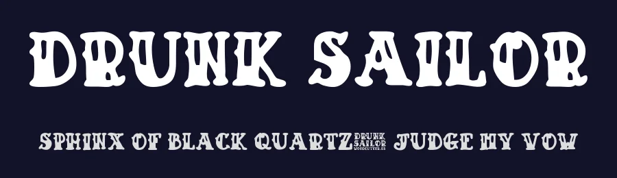 Drunk Sailor by Woodcutter — Decorative Font — thumbnail 2