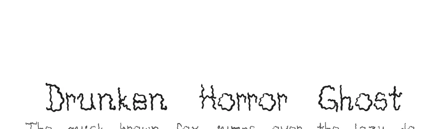 Drunken Horror Ghost