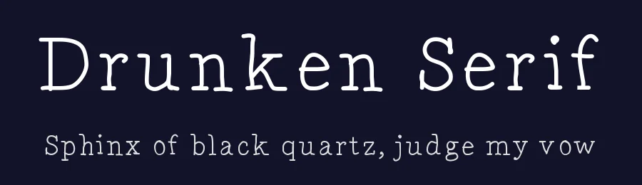 Drunken Serif by Billy Snyder — Script Handwritten Font — thumbnail 2