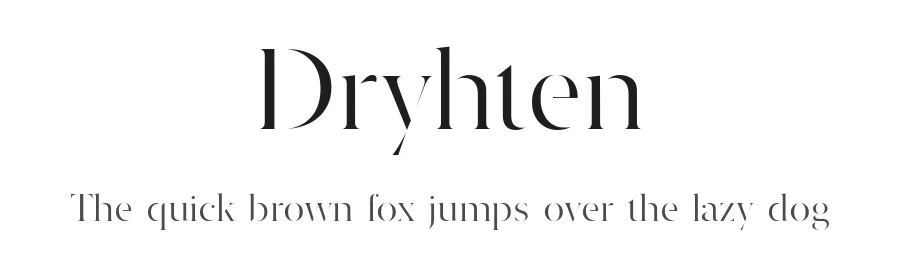 Dryhten by Iordanis Passas — Serif Font