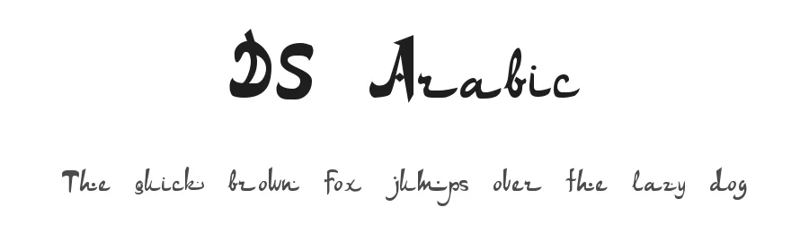 DS Arabic by Design Studio — Decorative Font
