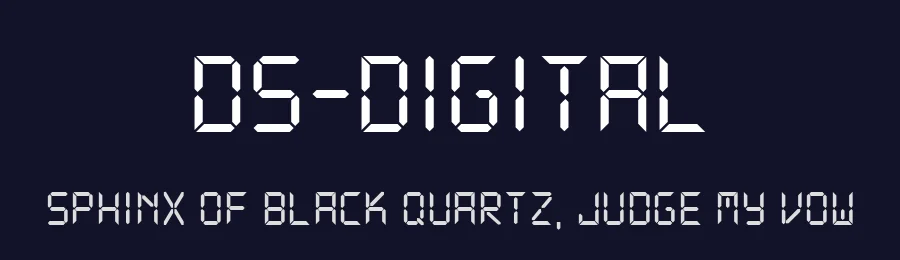 DS-Digital by Dusit Supasawat — Display Font — thumbnail 2