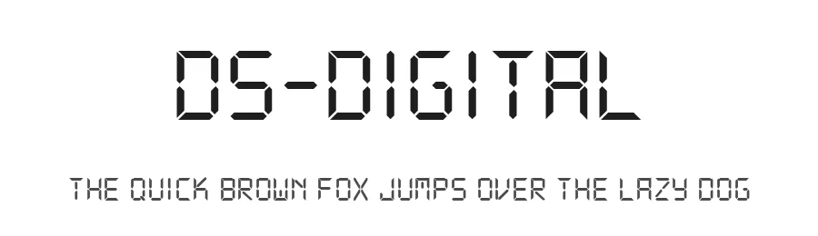 DS-Digital by Dusit Supasawat — Display Font