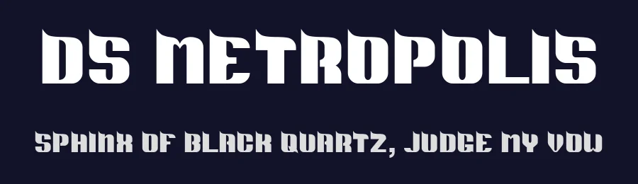 DS Metropolis by Dusit Supasawat — Decorative Font — thumbnail 2