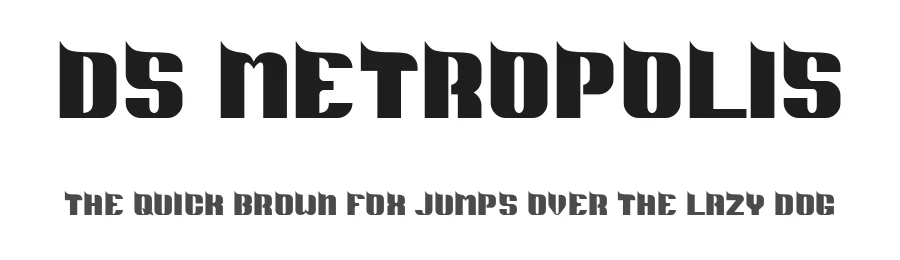 DS Metropolis by Dusit Supasawat — Decorative Font