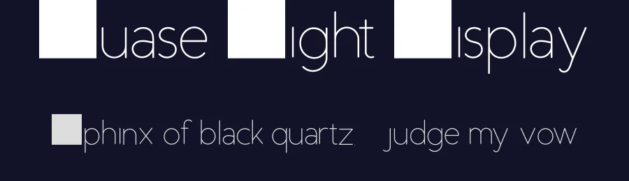 Duase Light Display by Álvaro Thomáz — Sans Serif Font — thumbnail 2