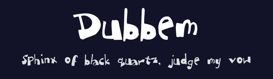 Dubbem by Uddi Uddi — Decorative Font — thumbnail 2