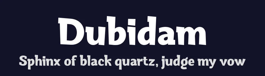 Dubidam by Namela Type — Decorative Font — thumbnail 2