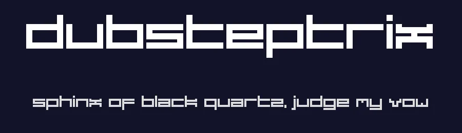 Dubsteptrix by Hawtpixel — Display Font — thumbnail 2