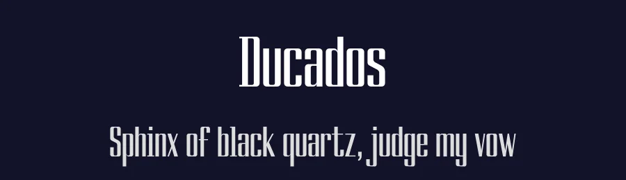 Ducados by Rafael Ferran i Peralta — Sans Serif Font — thumbnail 2