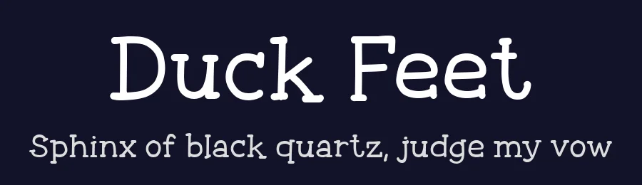 Duck Feet by Rakuumon Studio — Decorative Font — thumbnail 2