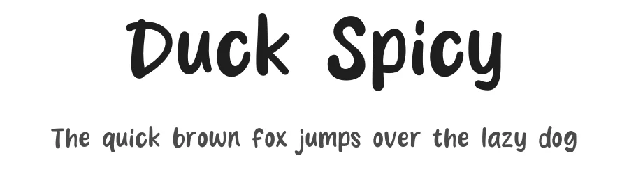 Duck Spicy by Khurasanย โ Decorative Font