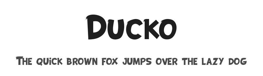 Ducko by Fachranheit — Decorative Font