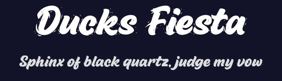 Ducks Fiesta by BlackFridayFont FMF — Script Handwritten Font — thumbnail 2