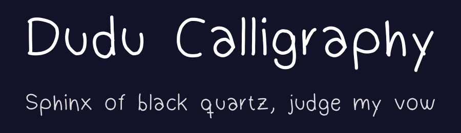 Dudu Calligraphy by Adderou — Script Handwritten Font — thumbnail 2