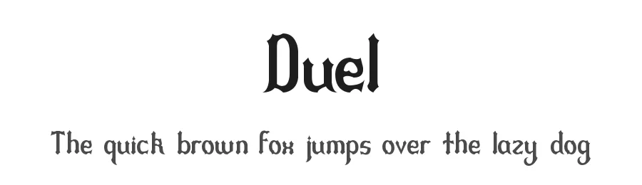 Duel by James Stone β Blackletter Font