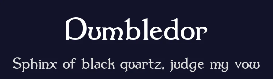 Dumbledor by GemFonts / Typotheticals — Blackletter Font — thumbnail 2