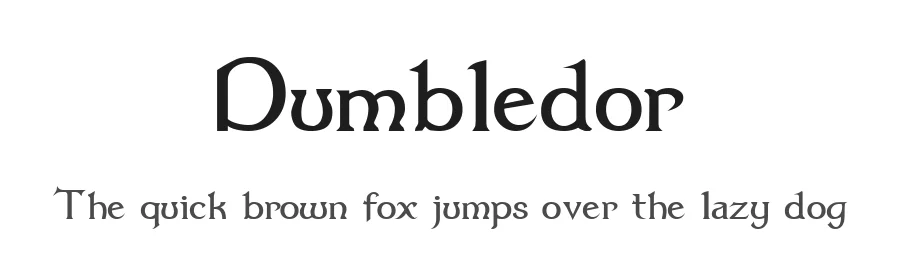 Dumbledor by GemFonts / Typotheticals — Blackletter Font