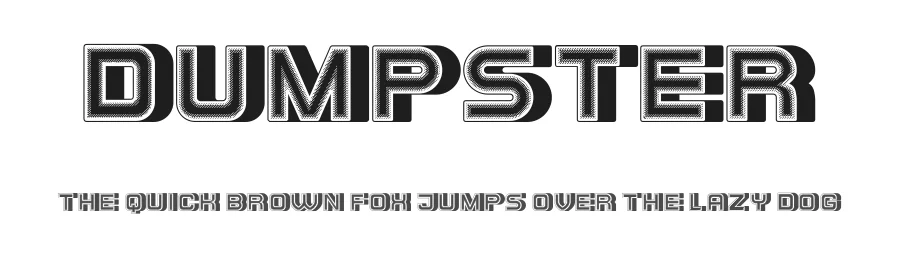 Dumpster by Vladimir Nikolic — Sans Serif Font