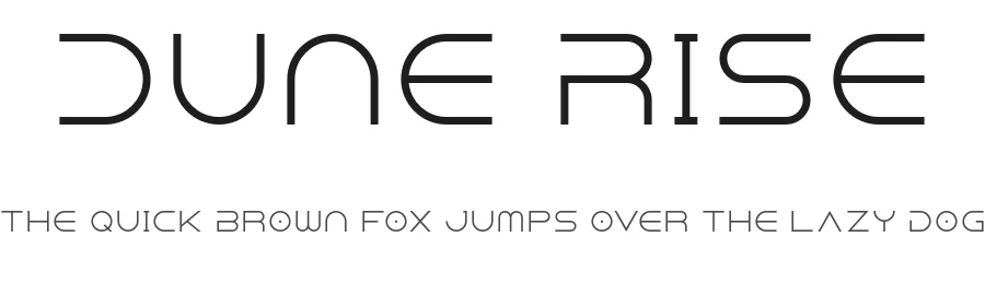Dune Rise by Fontswan — Display Font