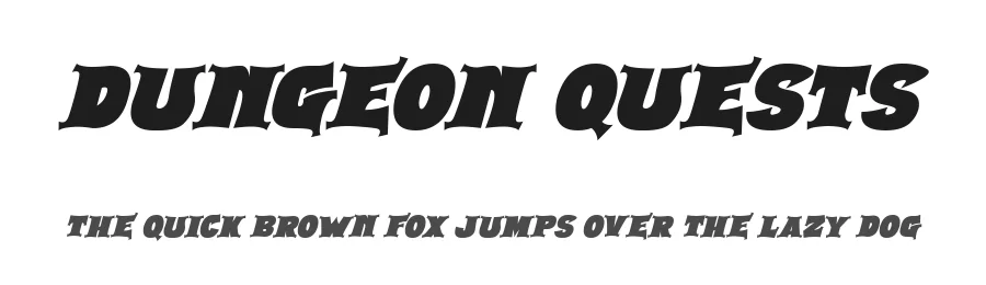 Dungeon Quests by Hawtpixel — Decorative Font