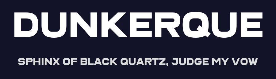 Dunkerque by HENRIavecunK Type Co — Sans Serif Font — thumbnail 2
