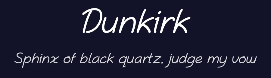 Dunkirk by SummitType — Decorative Font — thumbnail 2