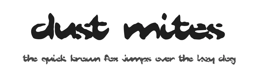Dust Mites by Cheops — Decorative Font